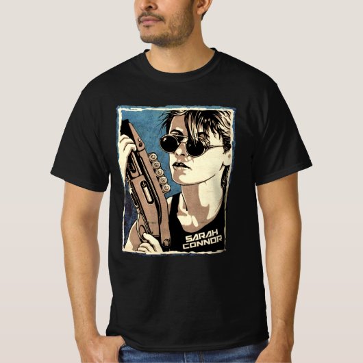 sarah connor klassieke film t-shirt (Voorkant)