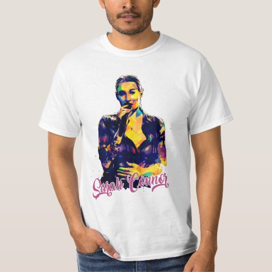 Sarah connor muziek t-shirt (Voorkant)