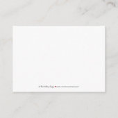::sarah:: Damask 3.5 "x2.5" Wedding RSVP Kaart (Achterkant)