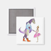 Sarah & De Dinosaurusmagneet Magneet (Voorkant / Achterkant)