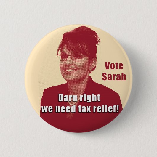 Sarah Debate Button (Voorkant)