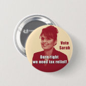 Sarah Debate Button (Voorkant /achterkant)