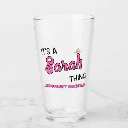Sarah ding dat je niet zou begrijpen glas (Voorkant)