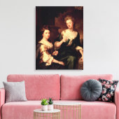 Sarah, Duchess van Marlborough Canvas Afdruk (Insitu (Woonkamer))