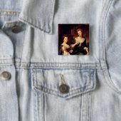Sarah, Duchess van Marlborough Vierkante Button 5,1 Cm (In situ)