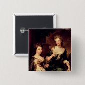 Sarah, Duchess van Marlborough Vierkante Button 5,1 Cm (Voorkant /achterkant)