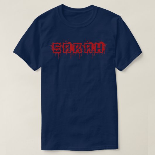 Sarah First Name Halloween Costume Personalized T-shirt (Design voorkant)
