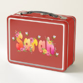 Sarah - Gepersonaliseerde Bij Lunchbox (Achterkant)