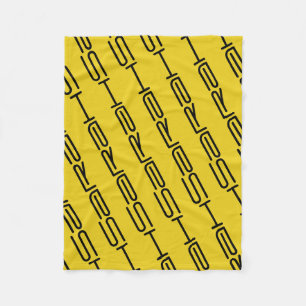 Sarah, herhaalde patroongeometrisch, wees zwart fleece deken