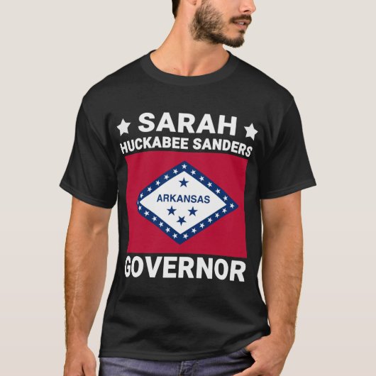 Sarah Huckabee Sanders Governor Arkansas Flag T-shirt (Voorkant)