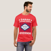 Sarah Huckabee Sanders Governor Arkansas Flag T-shirt (Voorkant volledig)
