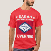 Sarah Huckabee Sanders Governor Arkansas Flag T-shirt (Voorkant)