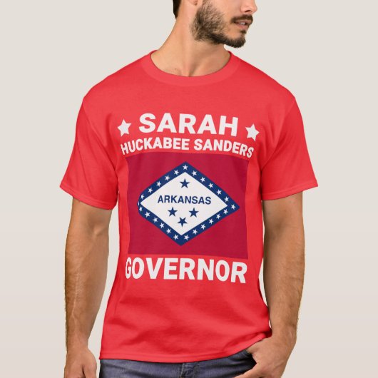 Sarah Huckabee Sanders Governor Arkansas Flag T-shirt (Voorkant)