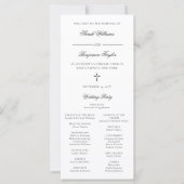 Sarah katholieke bruiloft Ceremony Program Full Ma (Voorkant)