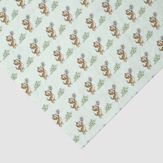 Sarah Kay, kittens Tissuepapier (Detail)