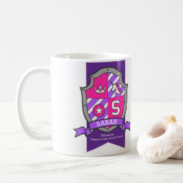 Sarah letter S crest roze eenhoorn naam betekenis Koffiemok