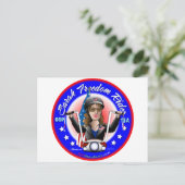 Sarah Liberty Rider Briefkaart (Staand voorkant)