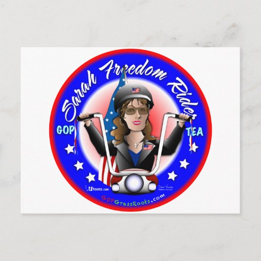 Sarah Liberty Rider Briefkaart (Voorkant)