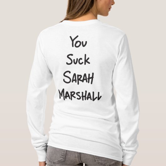 Sarah Marshall Breakup Hoodie T-shirt (Achterkant)