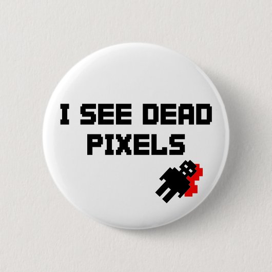 Sarah Marshall Dead Pixels Ronde Button 5,7 Cm (Voorkant)