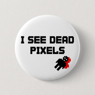 Sarah Marshall Dead Pixels Ronde Button 5,7 Cm