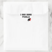 Sarah Marshall Dead Pixels Ronde Sticker (Tas)