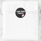 Sarah Marshall Dead Pixels Ronde Sticker (Tas)