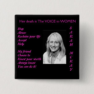 SARAH MCKAY VIERKANTE BUTTON 5,1 CM