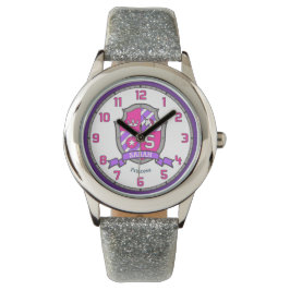 Sarah meisjesnaam betekent letter S eenhoorn roze Horloge