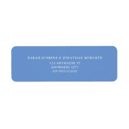 SARAH Modern Dusty Blue RSVP Return Address Label