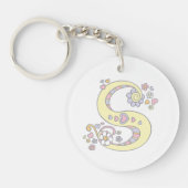 Sarah monogram letter naam en betekenis sleutelhan sleutelhanger (Voorkant)