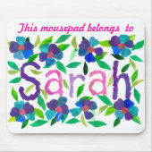 "Sarah" Mousepad Muismat (Voorkant)