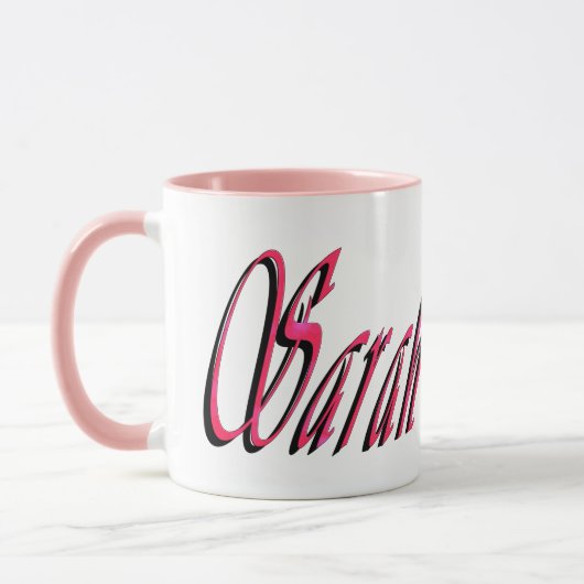 Sarah, naam, logo, mok (Links)