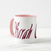 Sarah, naam, logo, mok (Voorkant links)