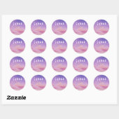 Sarah Naam Stickers Rond Zonnig Boho Hippie (Vel)
