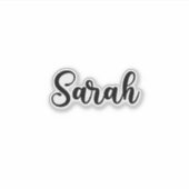 Sarah Name - Handgeschreven kalligrafie Sticker (Voorkant)