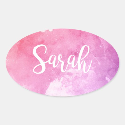 Sarah Name Ovale Sticker (Voorkant)