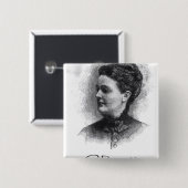 Sarah Orne Jewett Vierkante Button 5,1 Cm (Voorkant /achterkant)