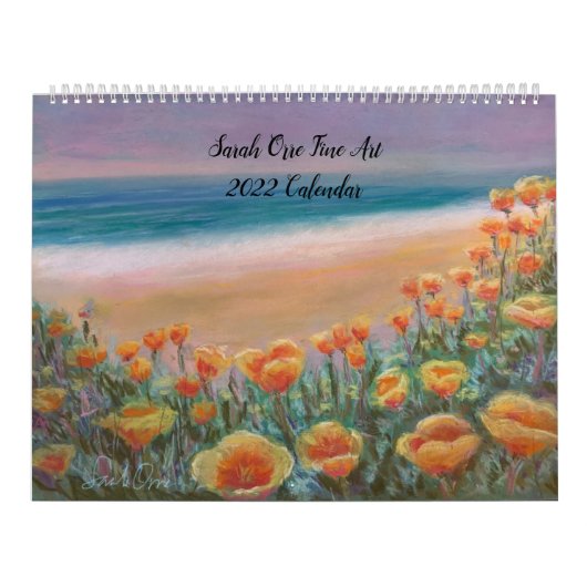 Sarah Orre Fine Art 2022 - Aangepaste agenda - Gro Kalender (Hoes)