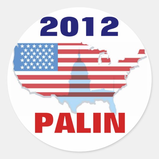 Sarah Palin 2012 Sticker (Voorkant)