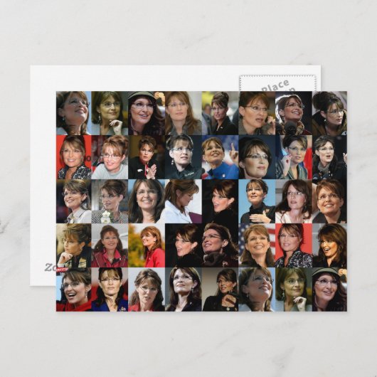 Sarah Palin Briefkaarten (Voorkant / Achterkant)