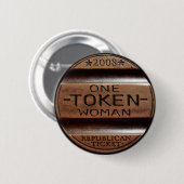 Sarah Palin - Een symbolische vrouw Ronde Button 5,7 Cm (Voorkant /achterkant)