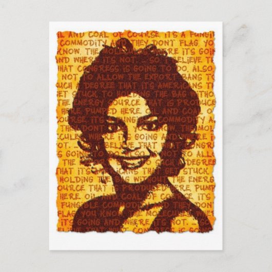 Sarah Palin Fungibele Grondstoffen Mini Art Briefk Briefkaart (Voorkant)