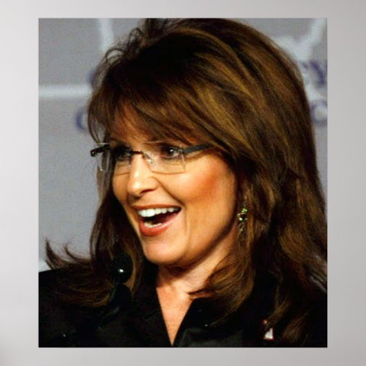 Sarah Palin glimlachen naar het Poster van Crowd (Voorkant)