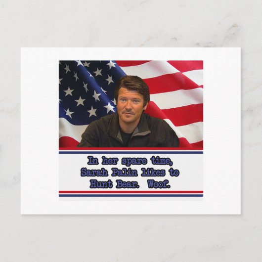 Sarah Palin houdt van Beer Post Card Briefkaart (Voorkant)