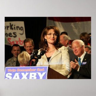 Sarah Palin in Chambliss Rally Poster
