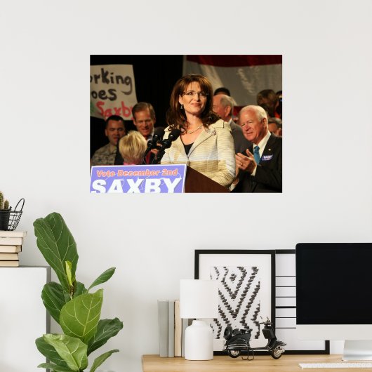 Sarah Palin in Chambliss Rally Poster (Thuiskantoor)