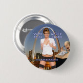 Sarah Palin - Master Debater Button (Voorkant /achterkant)
