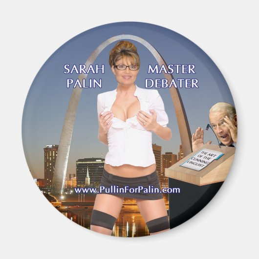 Sarah Palin - Master Debater magneet (Voorkant)