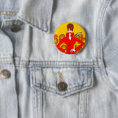 Sarah Palin Mode Style Doodle Art Button (In situ)